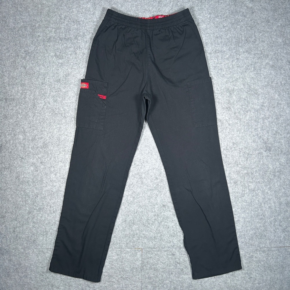 Dickies Scrub Pants‎ Unisex Small Black 86106 Gen Flex Cargo Medical Workwear